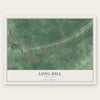 Long Hill, New Jersey map print, the full design