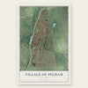 Village of Pelham, New York map print, the full design