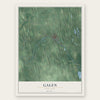 Galen, New York map print, the full design