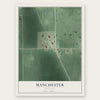 Manchester, Minnesota map print, the full design