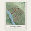Jennings Lodge, Oregon map print, the full design