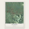 Stanton, Kentucky map print, the full design
