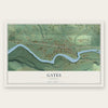 Gates, Oregon map print, the full design