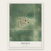 Dovray, Minnesota map print, the full design