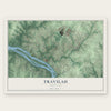 Travilah, Maryland map print, the full design