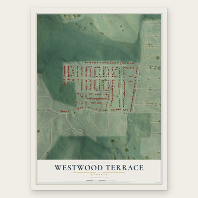Westwood Terrace, Georgia map print, the full design