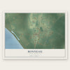 Bonneau, South Carolina map print, the full design