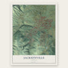 Jacksonville, Oregon map print, the full design