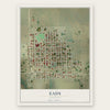 Eads, Colorado map print, the full design