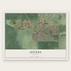 Sisters, Oregon map print, the full design