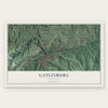 Gatlinburg, Tennessee map print, the full design