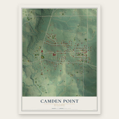 Camden Point, Missouri map print, the full design