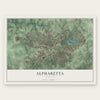 Alpharetta, Georgia map print, the full design
