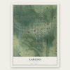 Laredo, Missouri map print, the full design