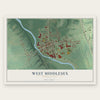 West Middlesex, Pennsylvania map print, the full design