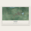 Spiro, Oklahoma map print, the full design