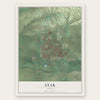 Star, Idaho map print, the full design