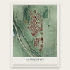 Remington, Maryland map print, the full design