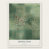 Mount Erie, Illinois map print, the full design