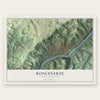 Ronceverte, West Virginia map print, the full design