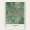 Canfield, Ohio map print, the full design