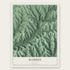 Hamden, New York map print, the full design