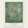 Manhattan, Illinois map print, the full design