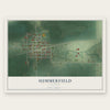 Summerfield, Illinois map print, the full design
