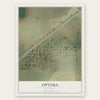 Optima, Oklahoma map print, the full design