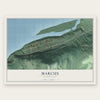 Marcus, Washington map print, the full design
