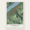 Sistersville, West Virginia map print, the full design