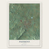 Piedmont, Alabama map print, the full design