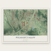 Pleasant Valley, Missouri map print, the full design