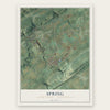 Spring, Centre County, Pennsylvania map print, the full design