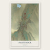 Pilot Rock, Oregon map print, the full design