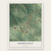 Russellville, Missouri map print, the full design