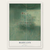 Bluff City, Kansas map print, the full design