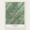 Athens, Tennessee map print, the full design
