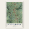 Wonewoc, Wisconsin map print, the full design