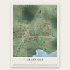 Green Isle, Minnesota map print, the full design