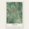 Ashland, Virginia map print, the full design