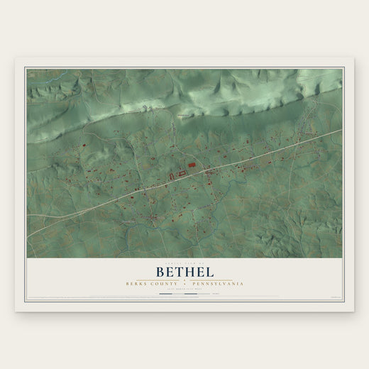 Bethel, Berks County, Pennsylvania map print, the full design