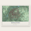 Middletown, Ohio map print, the full design