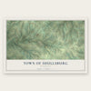 Town of Shullsburg, Wisconsin map print, the full design