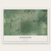 Scranton, Kansas map print, the full design
