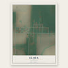 Elmer, Oklahoma map print, the full design