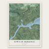 Town of Merrimac, Wisconsin map print, the full design