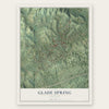 Glade Spring, Virginia map print, the full design