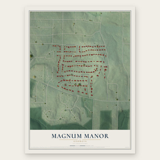 Magnum Manor, Georgia map print, the full design