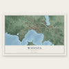 Wayzata, Minnesota map print, the full design